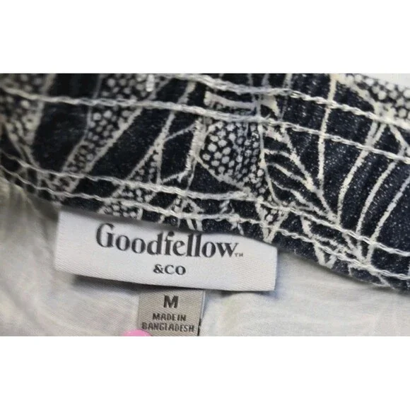 Goodfellow Mens Med Shorts Swim Trunks Blue Palm Tree Pockets Beach Pool Outdoor - Picture 6 of 6